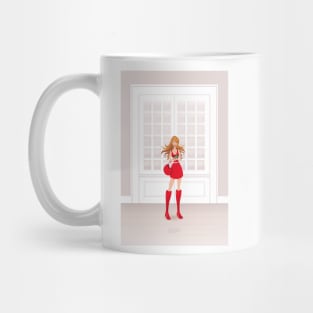 Girl going outdoors Mug